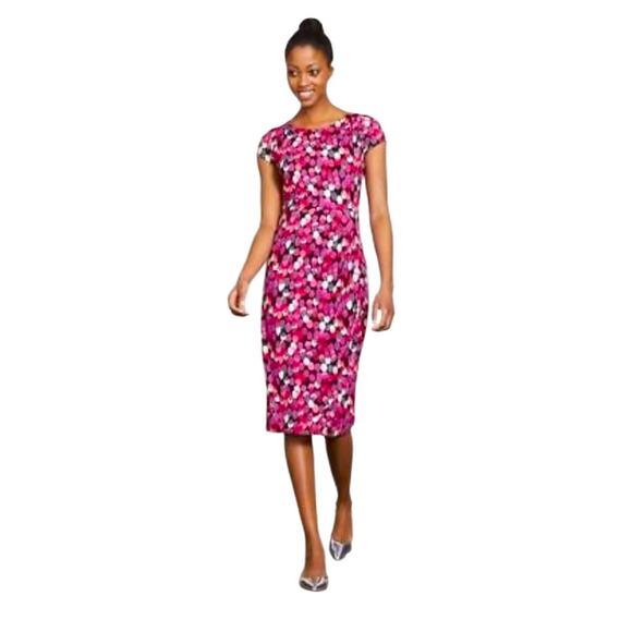 BODEN BELLA JERSEY DRESS Midi Multicolor Size 2R - Picture 1 of 7